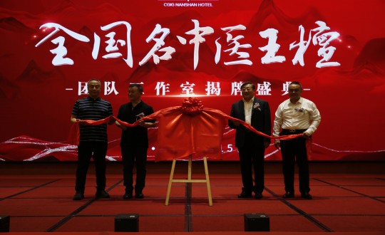 2024年6月15日，王檀中醫(yī)團隊工作室在酒店公司舉辦揭牌儀式_副本.jpg